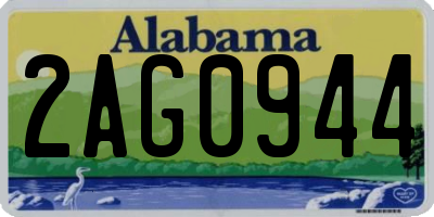 AL license plate 2AG0944
