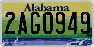 AL license plate 2AG0949
