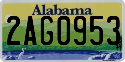 AL license plate 2AG0953