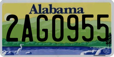AL license plate 2AG0955