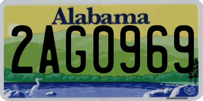 AL license plate 2AG0969