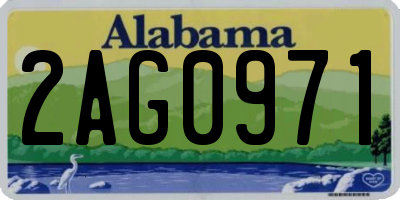 AL license plate 2AG0971