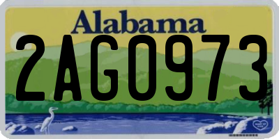 AL license plate 2AG0973