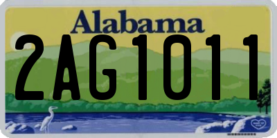 AL license plate 2AG1011