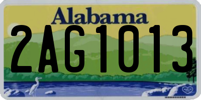 AL license plate 2AG1013