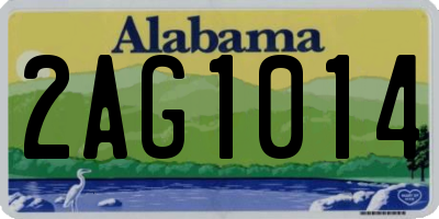 AL license plate 2AG1014