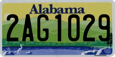 AL license plate 2AG1029