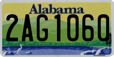 AL license plate 2AG1060