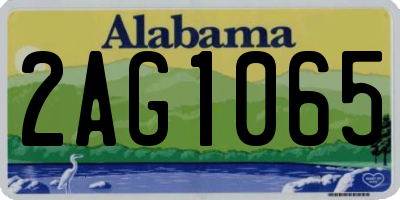 AL license plate 2AG1065