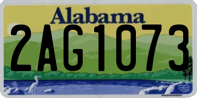 AL license plate 2AG1073