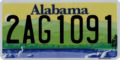 AL license plate 2AG1091