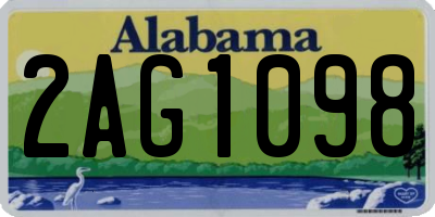 AL license plate 2AG1098