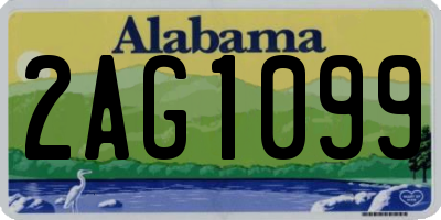 AL license plate 2AG1099