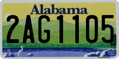AL license plate 2AG1105