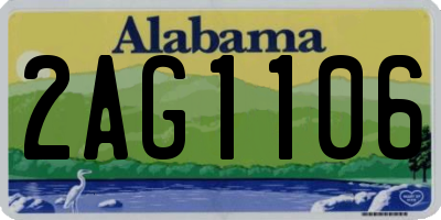 AL license plate 2AG1106