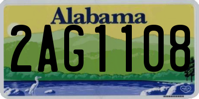 AL license plate 2AG1108