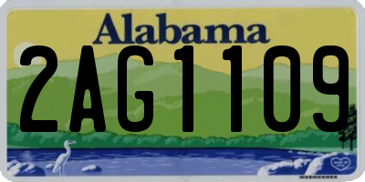 AL license plate 2AG1109