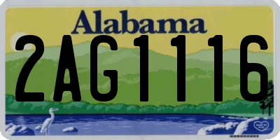 AL license plate 2AG1116