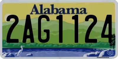 AL license plate 2AG1124