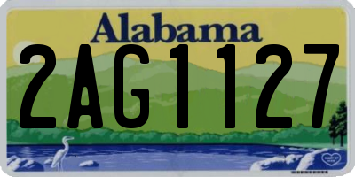 AL license plate 2AG1127