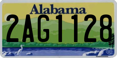 AL license plate 2AG1128