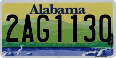 AL license plate 2AG1130