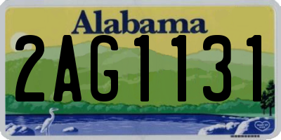 AL license plate 2AG1131