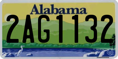 AL license plate 2AG1132