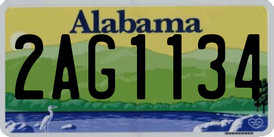 AL license plate 2AG1134