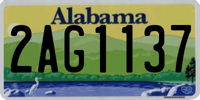 AL license plate 2AG1137