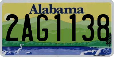AL license plate 2AG1138