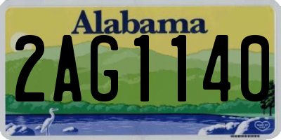 AL license plate 2AG1140