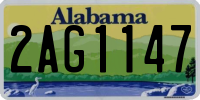 AL license plate 2AG1147