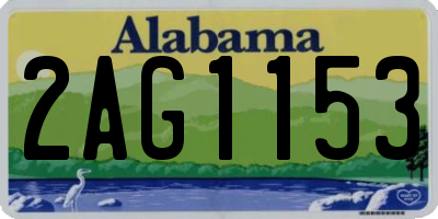 AL license plate 2AG1153
