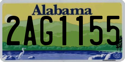 AL license plate 2AG1155