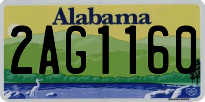 AL license plate 2AG1160
