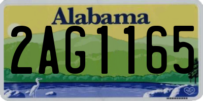 AL license plate 2AG1165