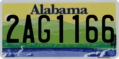 AL license plate 2AG1166