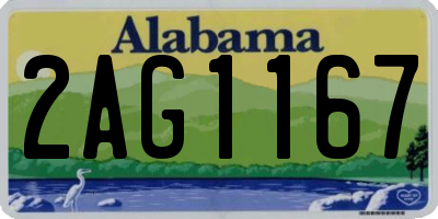 AL license plate 2AG1167