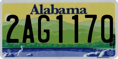 AL license plate 2AG1170