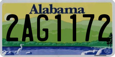 AL license plate 2AG1172