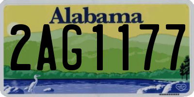 AL license plate 2AG1177