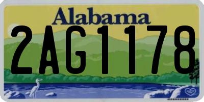 AL license plate 2AG1178