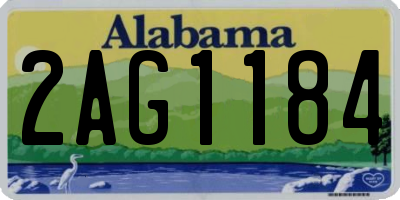 AL license plate 2AG1184