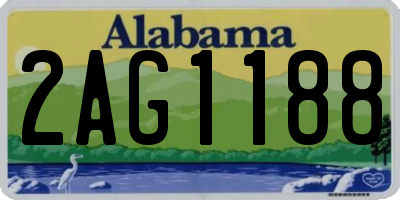 AL license plate 2AG1188