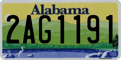 AL license plate 2AG1191