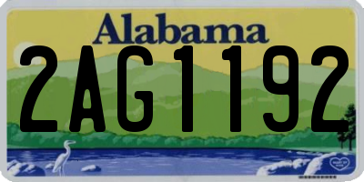 AL license plate 2AG1192