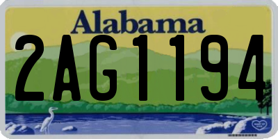 AL license plate 2AG1194