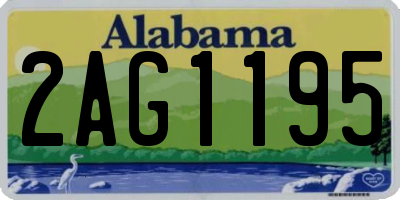 AL license plate 2AG1195