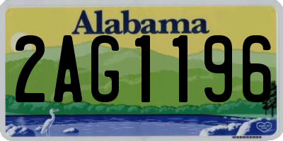 AL license plate 2AG1196